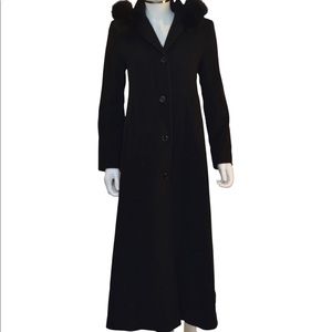 Steve by Searle (8) cashmere / fox fur coat hooded